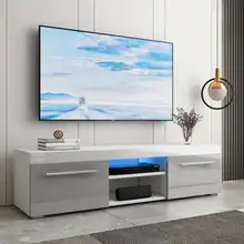 Meuble TV LED haut de gamme 51 pouces, meuble TV luxueux, moderne et minimaliste, meuble de salon, mobilier de maison