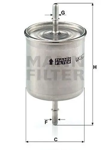 Фильтр топливныйVolvo S40/V40/S60/V70/S80 1.6-3.0& 16V 95 MANN