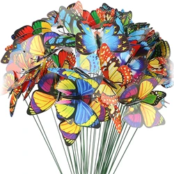 Piquets papillons et libellules, 25 pièces, ornements de jardin, étanches 