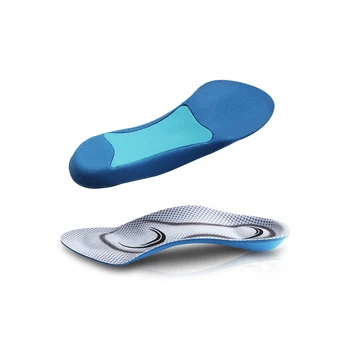 

Grid Orthotic Arch Support Half Memory Foam Insoles For Man Sport Shoes Shock-Absorbant Pads For Walking Running Shoes