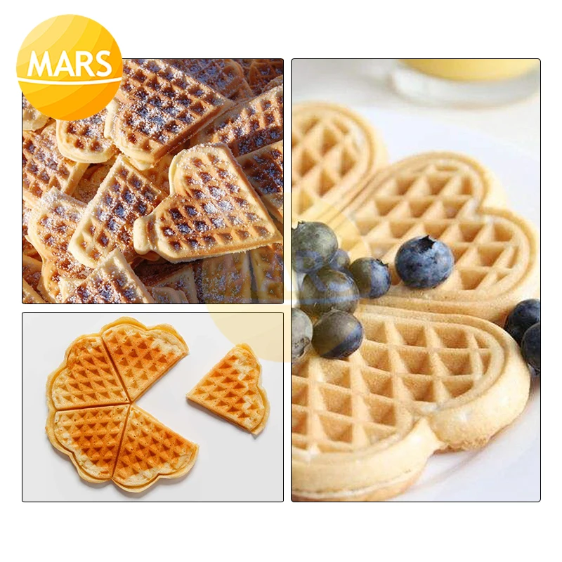 

Commercial Mini Heart Shaped Waffle Baker Iron Plate Bubble Egg Cake Oven Waffle Toaster Non-stick Waffle Cone Machine 220v 110v