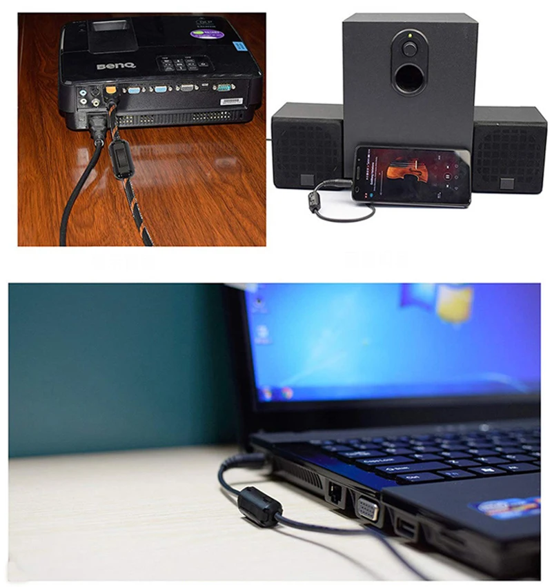 HDMI VGA, HDMI, DVI Аудио Кабель магнитную катушку устройство защиты от помех магнитного размагничивание фильтр магнитное кольцо 3,5/5/7/9/13 мм кабельный зажим