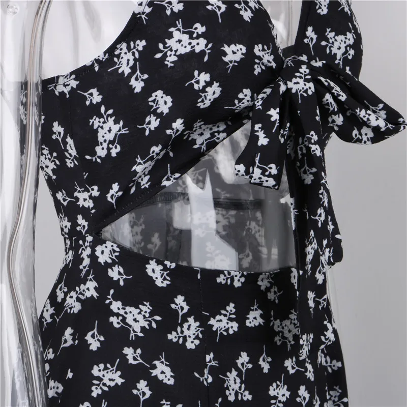 boho print floral mini wrap dress16