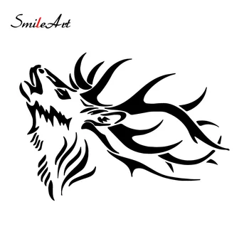 

Funny Deer Stickers For Cars Cover Scratches Cartoon Window Decal For Motorcycle Vw Bmw E46 Ford Focus