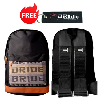 

JDM Style Racing Fabric Strap Style School Backpack Car Canvas Backpack Bride Bag Racing Souvenirs