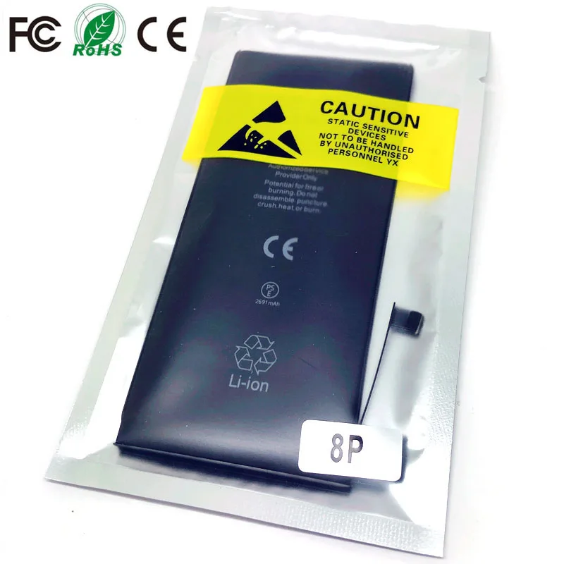 

8plus new 0 cycle seal oem high capacity mobile phone battery pack for apple iphone 8 plus iphone 8plus iphone8plus bateria lot