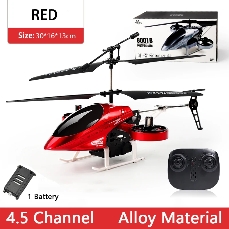 remote control helicopter for adults DEERC RC Helicopter 2.4G Aircraft 3.5CH 4.5CH RC Plane With Led Light Anti-collision Durable Alloy Toys For Beginner Kids Boys top RC Helicopters RC Helicopters