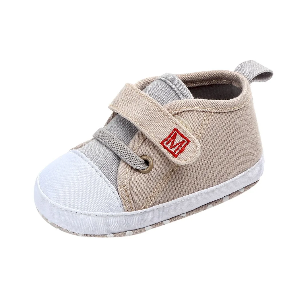 Обувь для новорожденных, весенние кроссовки для маленьких мальчиков и девочек, хлопковая спортивная мягкая обувь для первых шагов, нескользящая детская обувь для 0-18 месяцев - Цвет: KH