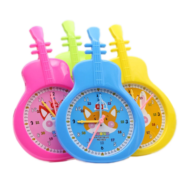 Fashion Kids Music Toys Learn To Tell Time Clock Model Teaching Kids Baby Early Learning Intelligence Toys Gifts For Children - Цвет: Color Random