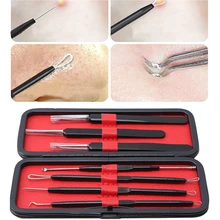 7PCS Acne Tweezer Comedo Machine Set And Brands Removal Pimple Needle Blackhead Remover Black Head Extractor Comedone Tool