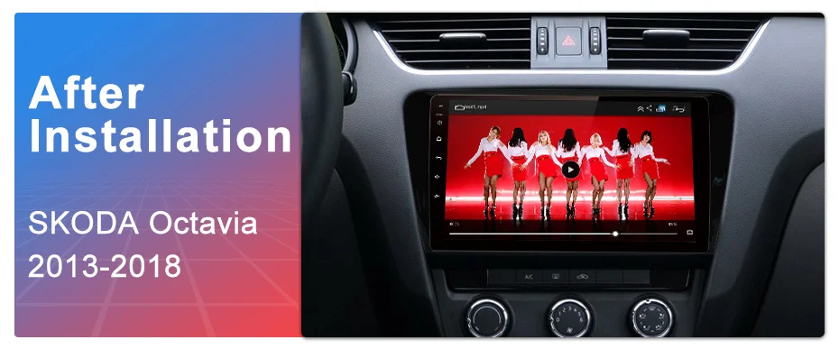 Top Junsun V1 2G+32G Android 8.1 4G Car Radio Multimedia Video audio Player Navigation GPS For SKODA Octavia 2013-2018 A7 2 din 6