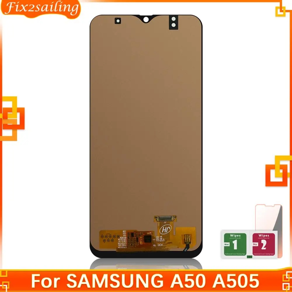 ЖК-дисплей с сенсорным экраном и дигитайзером для Samsung Galaxy A50 A505 запасные части