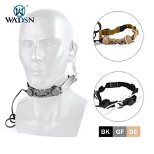 

WADSN Throat Microphone Tactical Headset PTT Portable Radio Neckband Hunting THROAT MIC Waterproof Earphone airsoft accesorios