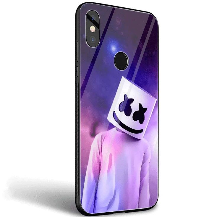 G10 Стеклянный Чехол для мобильного телефона Xiaomi mi, 8, 9 Lite, A1, A2, красный, mi Note 5, 6, 7 Pro, 6A, 4X, F1, Модный чехол с милым лицом - Цвет: G10