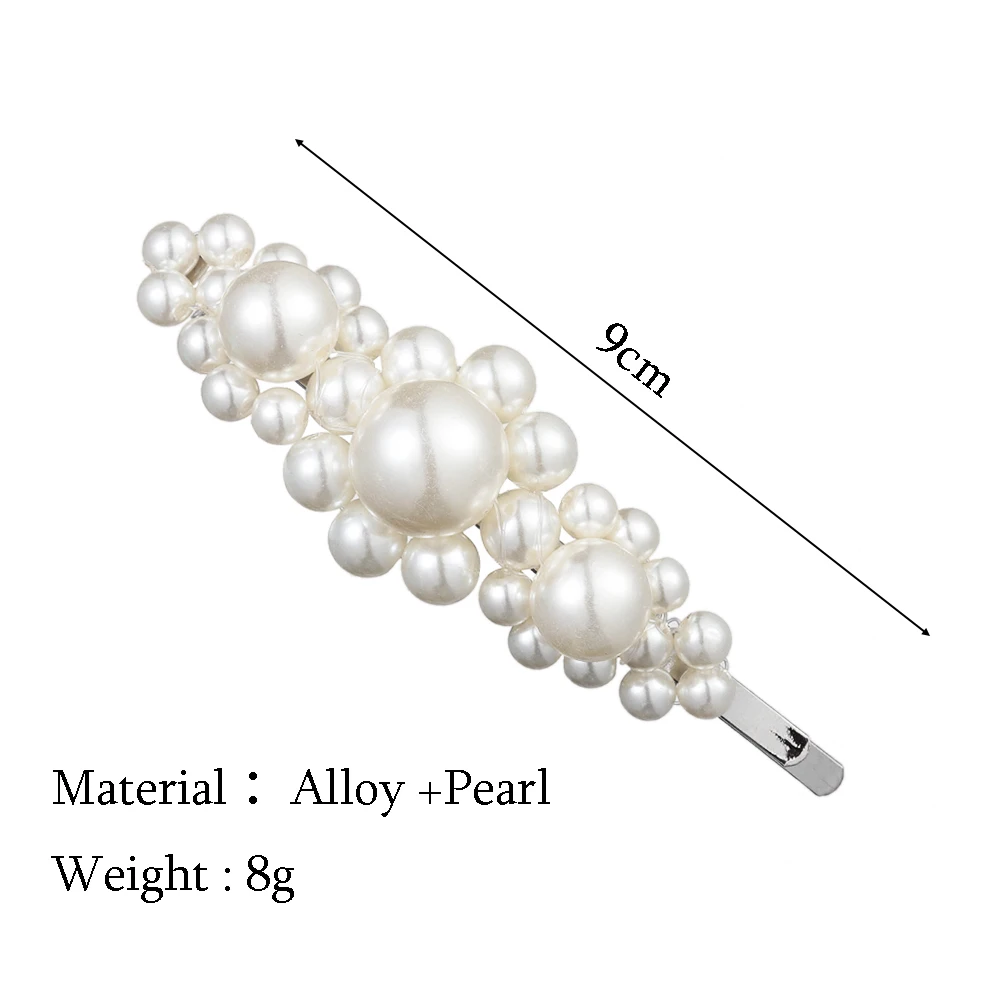 Pearl-5 1 шт. популярные корейские модные имитирующие жемчужные Заколки Для Волос Заколки для женщин и девушек ручной работы жемчужные цветы заколки для волос аксессуары для волос - Цвет: Pearl-5