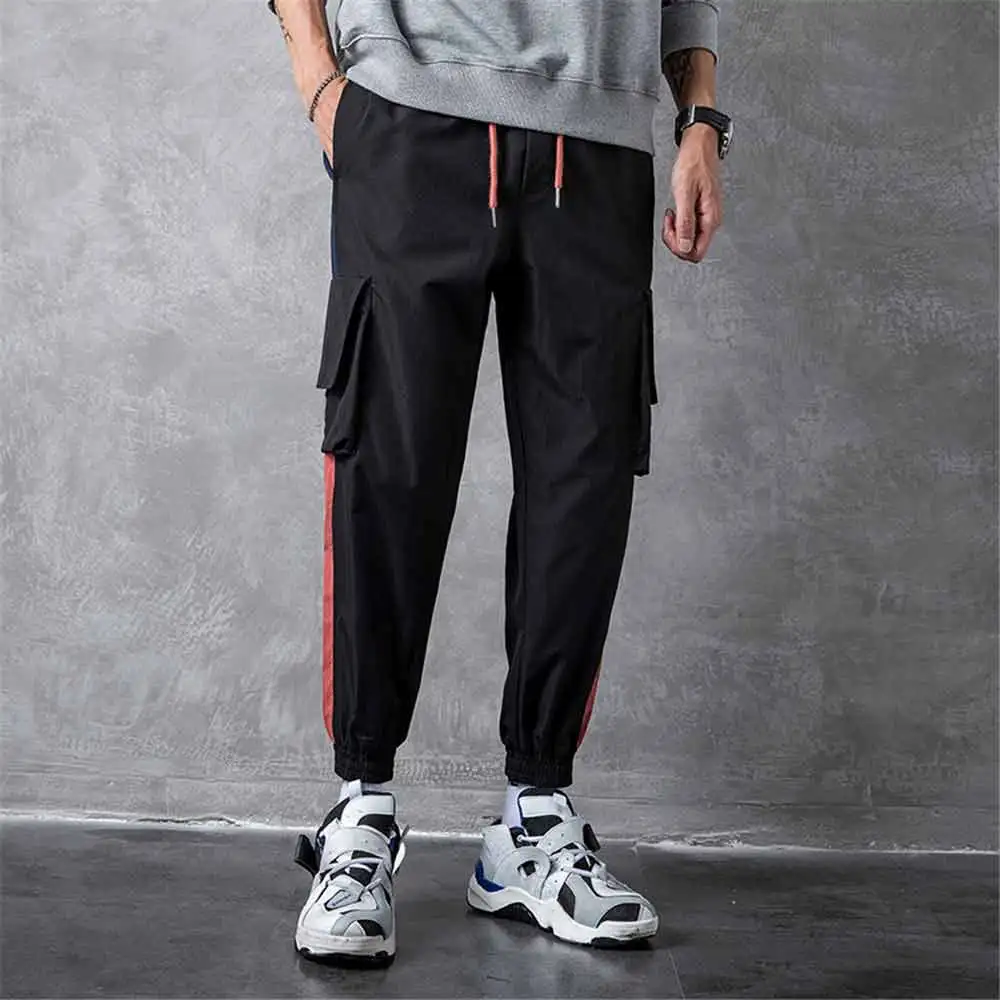 Black WWKK Новая мода мульти-карман Jogger спортивные штаны для мужчин фитнес брюки спортивны фитнес штаны повседневные спортивные штаны для бега уличные брюки - Цвет: Black