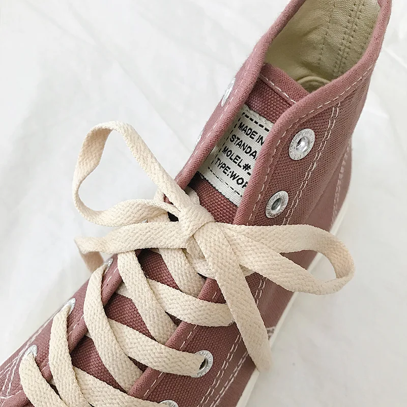 

Yuan bu 2019 Autumn New Style Classic Rosy Brown Hight-top Open Laugh Canvas Shoes Student Casual MacBook Shoe