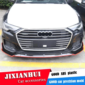 

For Audi A6 Body kit spoiler 2019-2020 For Audi A6 ABS Rear lip rear spoiler front Bumper Diffuser Bumpers Protector