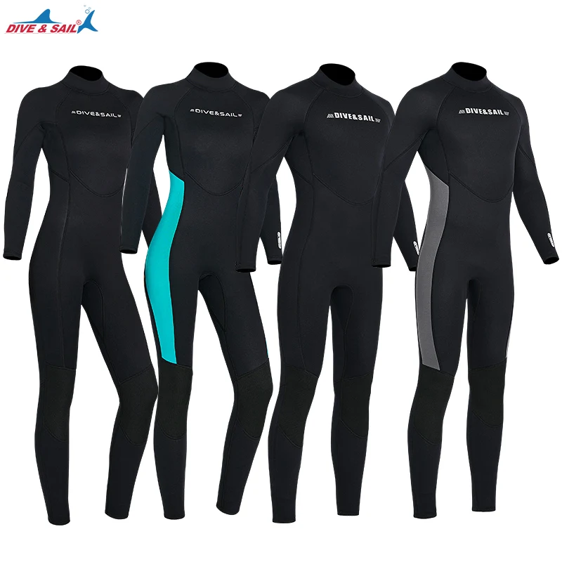 

Men's Full Body Wetsuit, 3mm Men Neoprene Long Sleeves Dive Suit - Perfect For Swimming/Scuba Diving/Snorkeling/Surfing Black