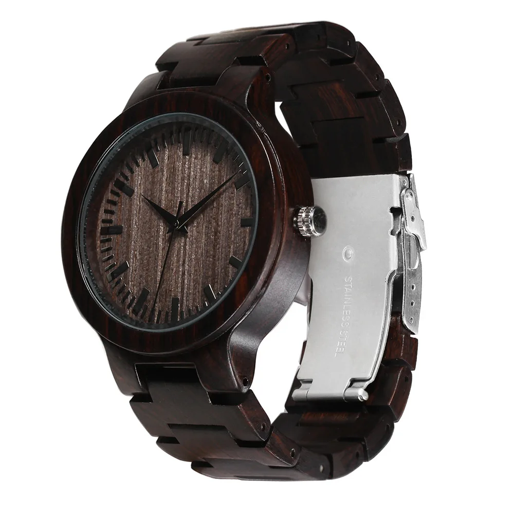 

2018 New Style MEN'S Watch Fashion Simple Wooden Watch Wood Quartz Watch