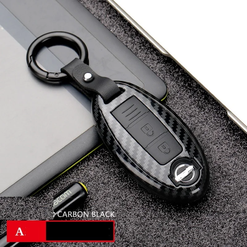 

Carbon Fiber ABS Shell Car Remote Key Cover Case For Nissan Qashqai J10 J11 X-Trail t31 kicks Tiida Pathfinder Murano Note Juke