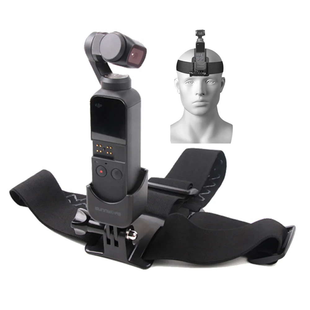 

For DJI Omso Pocket Head Band Wearing Belt Handheld Gimbal Head Strap With Adapter for Action Camera Accessories