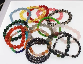 

jade /agate bracelet 18cm wholesale beads nature FPPJ gemstone