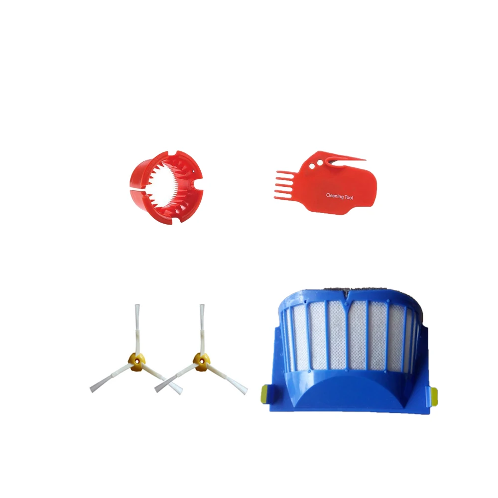 Aspirapolvere Spazzola Laterale Per Irobot Roomba Serie 600 610 615 620 625 630 Sostituzione Blu Aerovac Filtro Hepa Per La Pulizia Strumenti