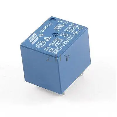 

Blue PCB Type DC 24V SPDT 5 Pin Mini Power Relay SRD-24VDC-SL-C