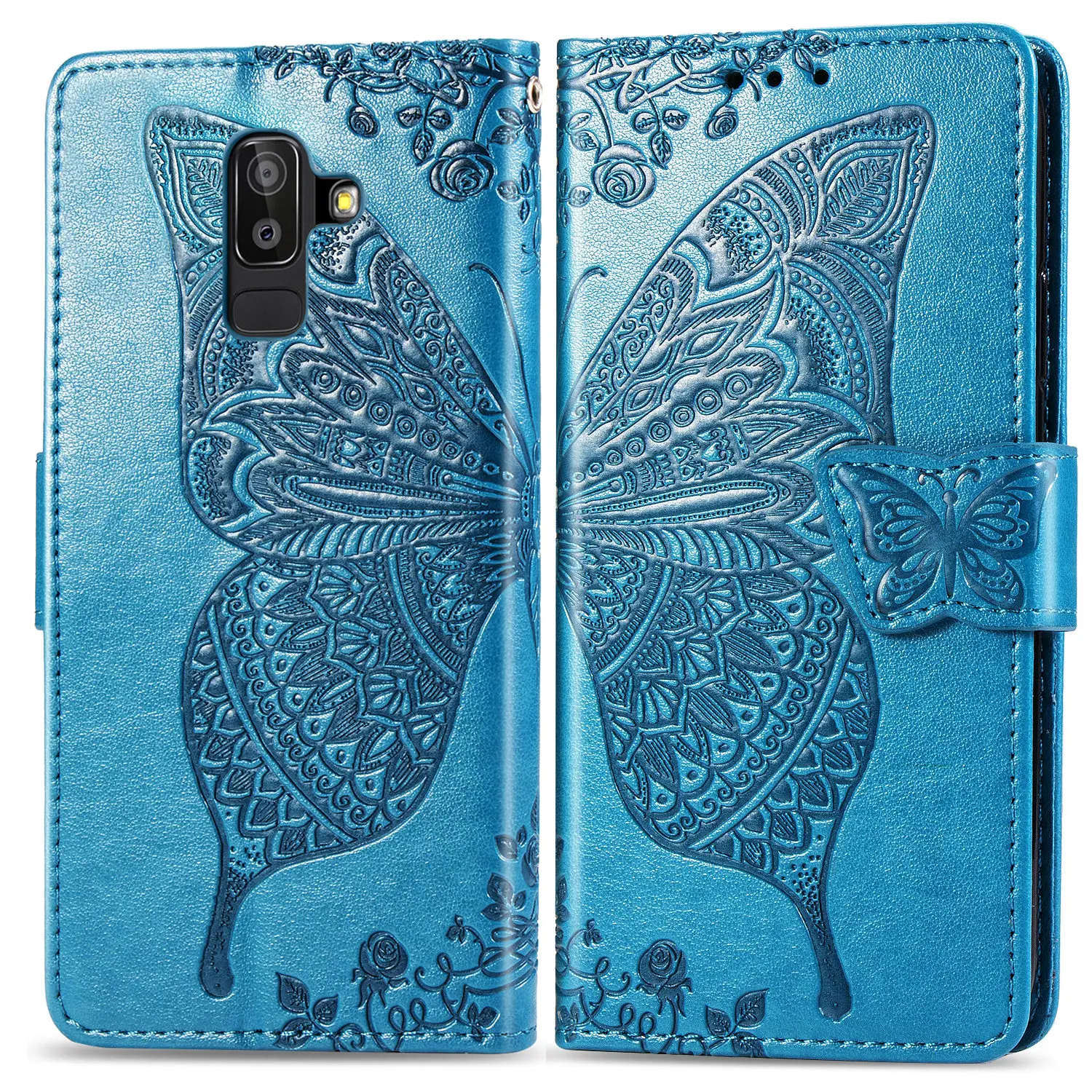 Чехол для Samsung Galaxy A6 Plus чехол-книжка J8 2018 откидной чехол с 3D кожаным бумажником