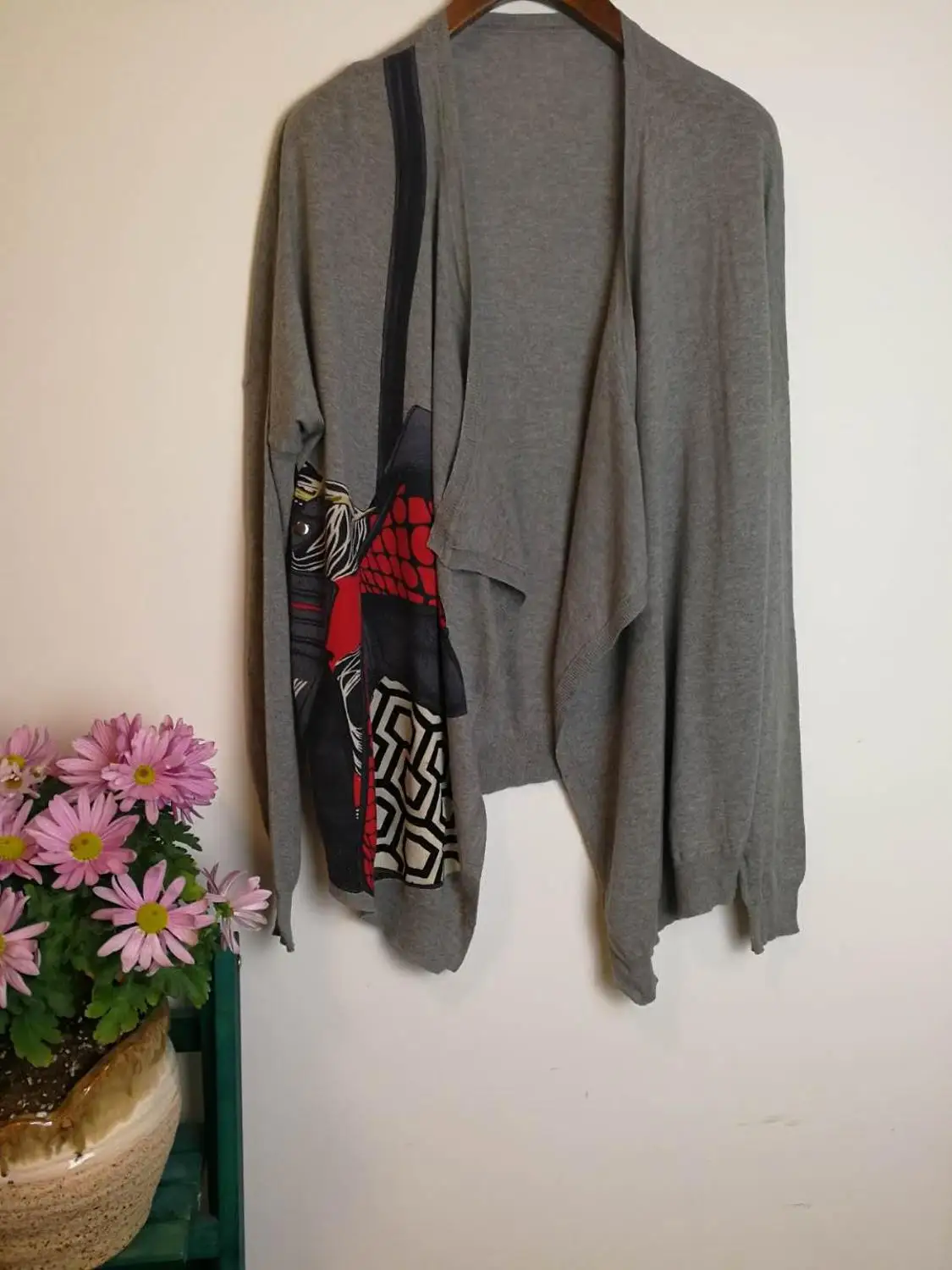 Spanish Style Deg Various Styles Printed Long Knitted cardigan sweater - Цвет: 26