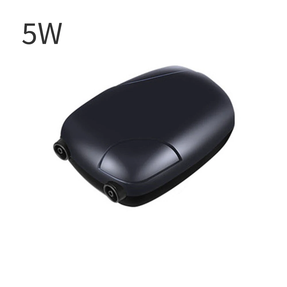 RS-390 5W EU plug Аквариумный воздушный насос, мини кислородный насос для аквариума, одиночный, двойной, выходной компрессор, аксессуары, каменный обратный клапан, трубка 220 В 3 Вт 5 Вт - Цвет: RS-390 5W EU plug