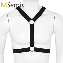 Мужской s жгут y-образный жгут для мужчин гей Связывание эластичный плечевой грудной ремень с О-образным кольцом необычный клубный костюм для вечеринки