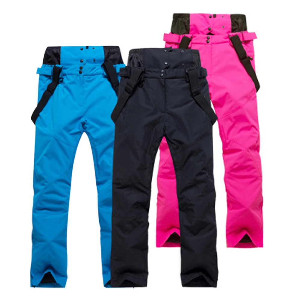 Durable Windproof Outdoor Sport Ski 3 Color Polyester Anti Fog Riding Strapless Pants Ski Pants Disassemble Freely Cotton