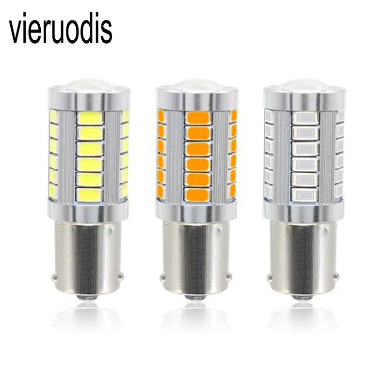 1 шт. Автомобильные светодиодные лампы 1156 1157 5630 33smd высокой мощности светодиодные задние фары стоп-сигнал