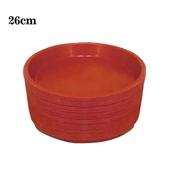

Plant Pot Water Tray Base Red Plant Yard Garden Kit Outdoor Living 10pcs