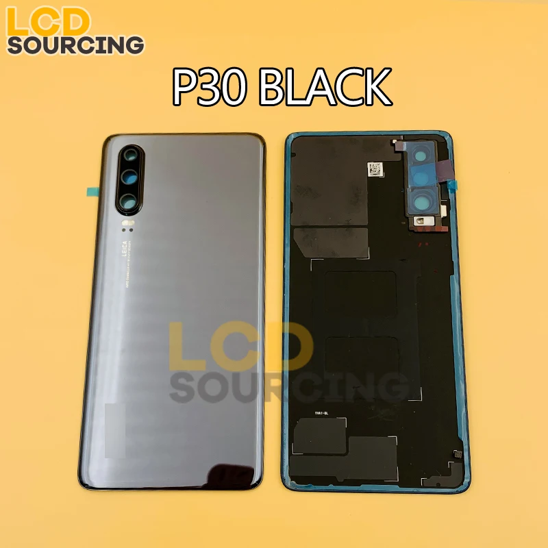 Оригинальная крышка батареи для huawei P30 PRO, Задняя стеклянная крышка корпуса батареи с объективом камеры, Замена для huawei P30, чехлы для аккумуляторов