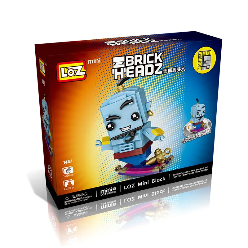 LOZ-Blocks-MINI-Puppet-Building-Blocks-Aladdin-Genie-Brick-Heads-Figure-Assemblage-DIY-Block-Set-Toys (5)