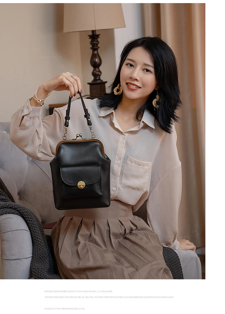 kiss lock shell bag bags pu leather women shoulder crossbody women's handbags (15)