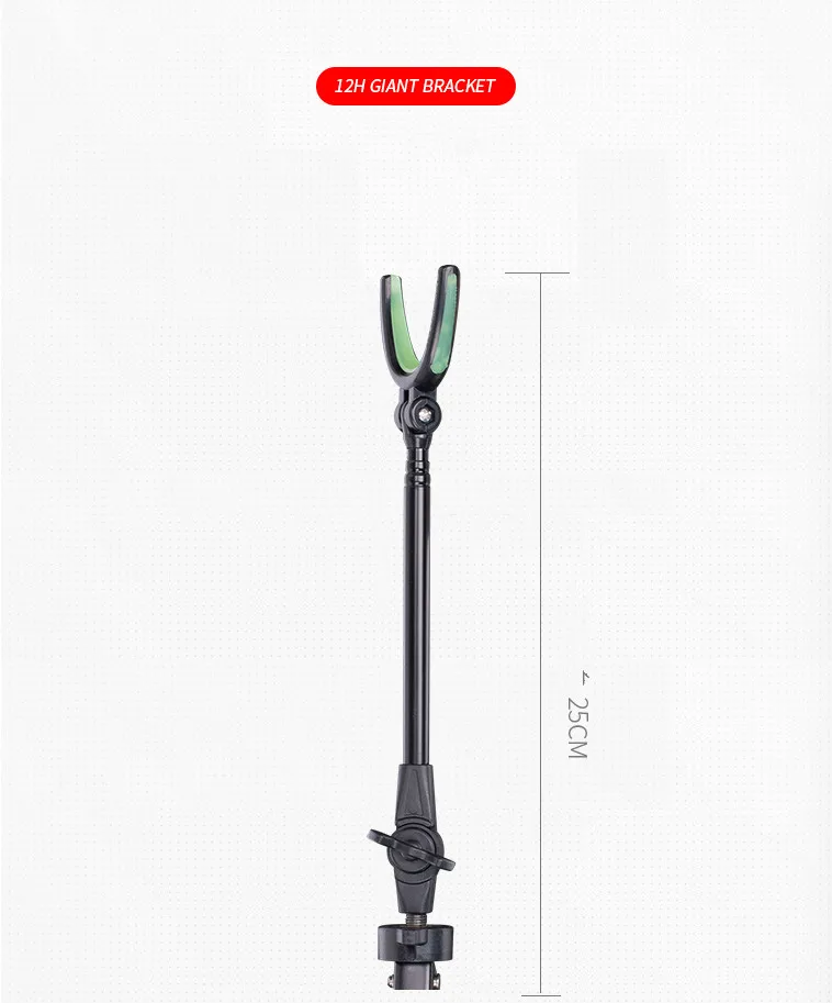 3m 4m 3/4 Section Telescopic Fishing Rod Holder Aluminium Fishing Box Racker Holder Bracket Support Stand Articoli Pesca Canne