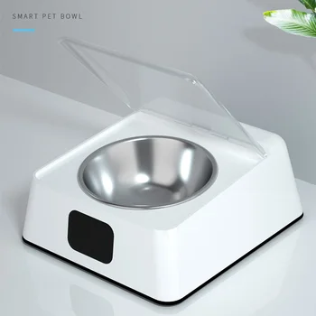 

Moistureproof Infrared Sensor Smart 350ML Bowl Auto Open Home Automatic Pet Feeder Digital Display Anti-mouse Dog Cat