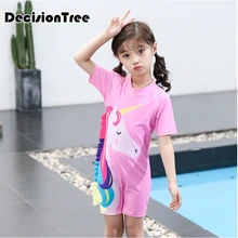 Исламский купальник для девочек, мусульманский Цельный купальник с полным покрытием, мультяшный принт, rab islam, пляжная одежда, купальные костюмы, Burkinis