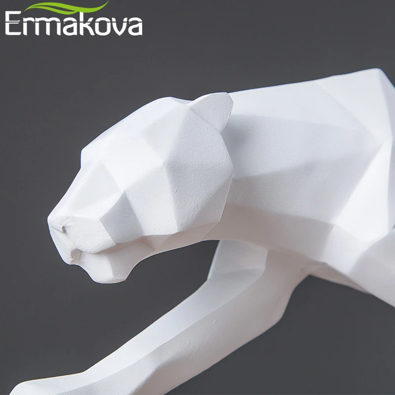 Абстрактная леопардовая статуя ERMAKOVA из смолы статуэтка Пантеры ручной волшебный
