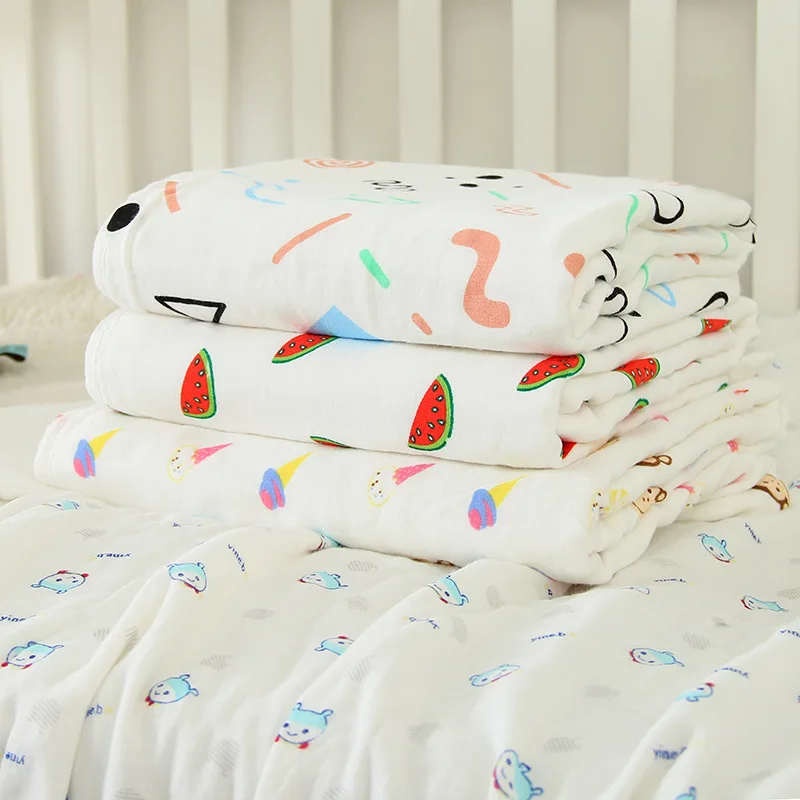 

Children a Class Six-layer Gauze Children's Quilt Pure Cotton 6-Layer Gauze Baby Blanket Bath Towel Baby Towel Blanket