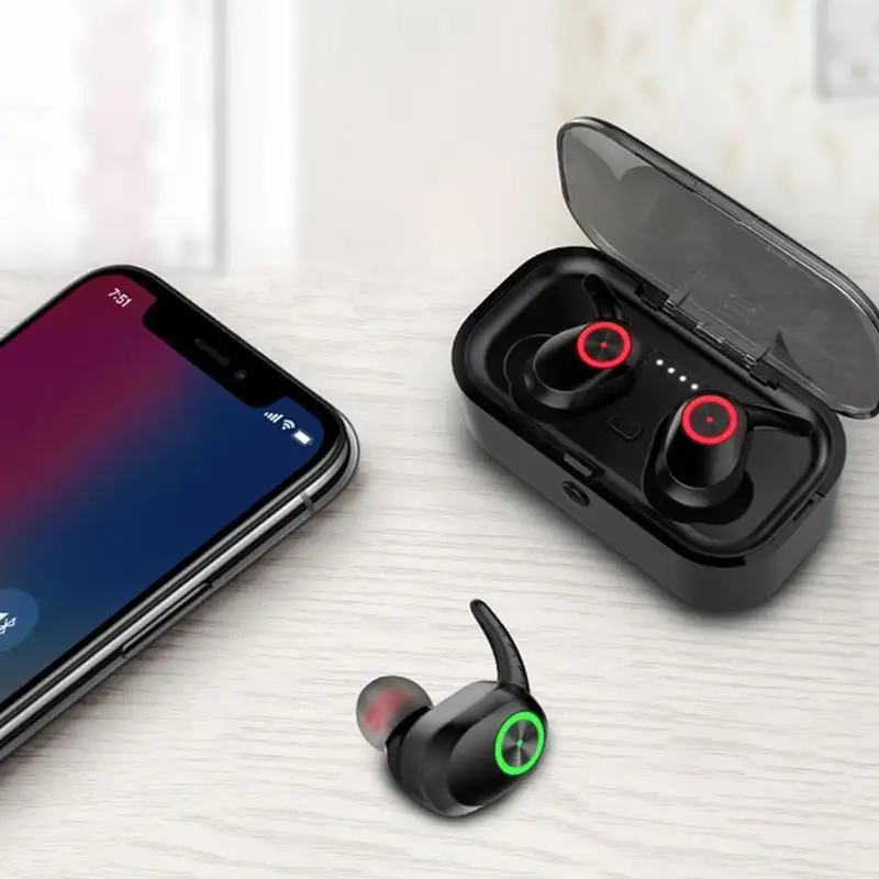TWS беспроводные bluetooth-наушники 3D стерео наушники мини-гарнитура с микрофоном