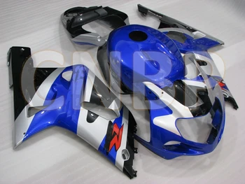 

for Suzuki GSXR600 2000 - 2003 K1 K2 Body Kits GSXR750 2002 Blue Silvery Black Fairing GSX-R750 00 01 Fairing