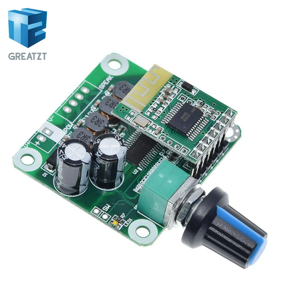 Bluetooth 4,2 TPA3110 15 Вт+ 15 Вт Цифровой стерео аудио Мощность модуль усилителя 12 V-24 V автомобиль для USB Динамик, Портативный Динамик