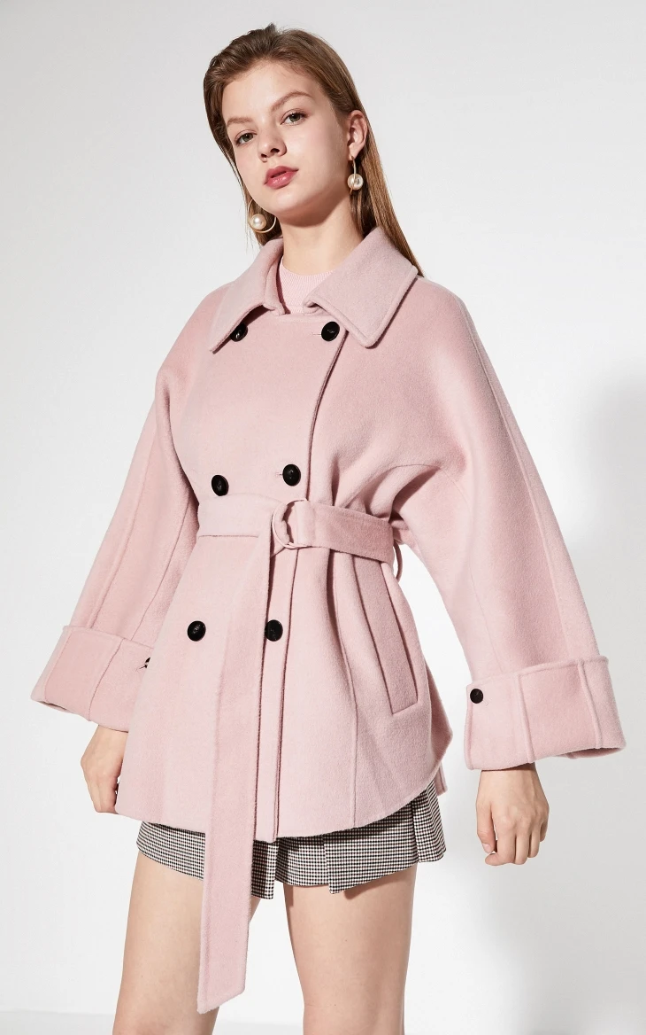 Vero Moda Новое короткое приталенное 70% шерстяное пальто | 319327534