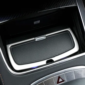 

Stainless Steel Center Cosole Water Cup Frame Decoration Cover Trim 2018-2020 For Benz S Class W222