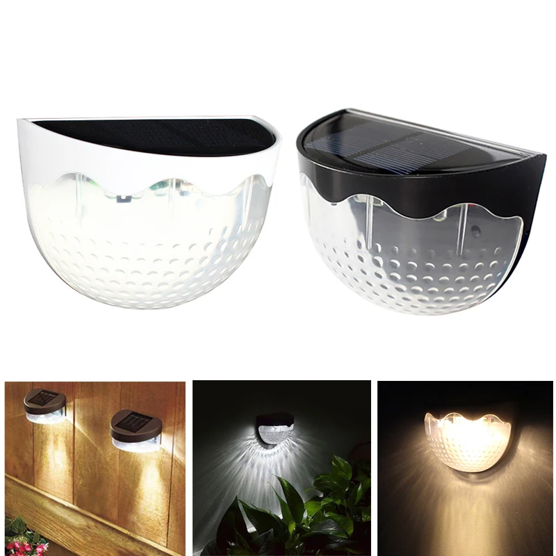 

Eco-Friendly Solar Power Wall Light Home 6 LED Garden Gutter Solar Street Lamp Durable Solar Fence Light Waterproof Outdoor